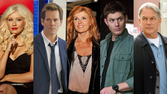 Christina Aguilera, The Voice, Kevin Bacon, The Following, Connie Britton, Nashville, Jensen Ackles, Supernatural, Mark Harmon, NCIS Christina Aguilera, The Voice, Kevin Bacon, The Following, Connie Britton, Nashville, Jensen Ackles, Supernatural, Mark Harmon, NCIS